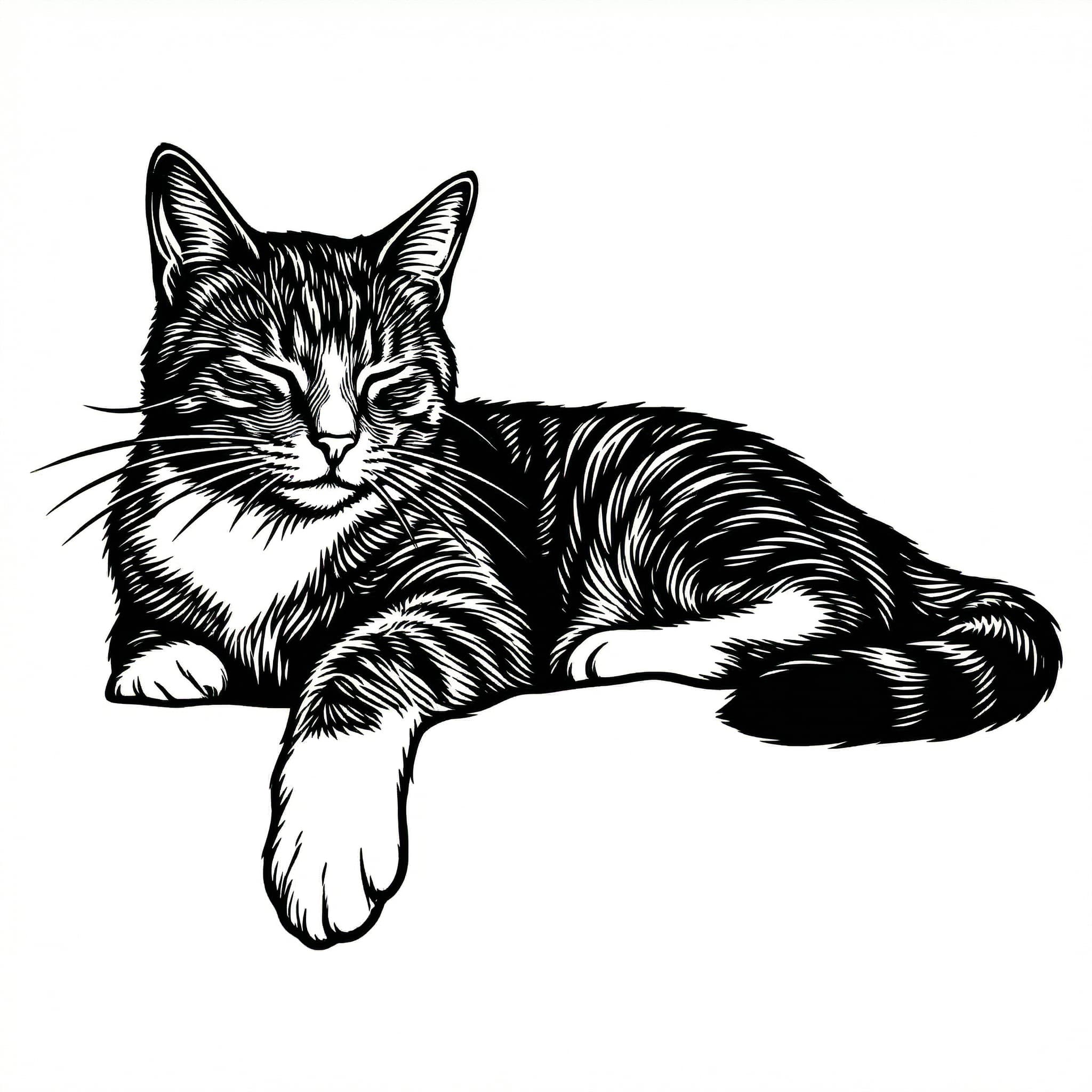 Lasercut resultaat — Kat