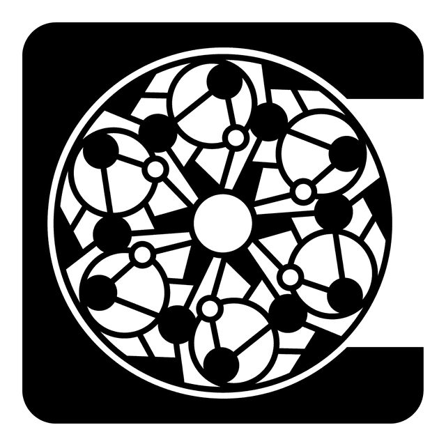 6 onderzetters + houder, zwart OZ3