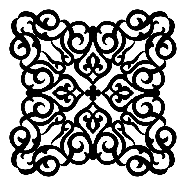 Mandala 60 cm, zwart, M1-60-004